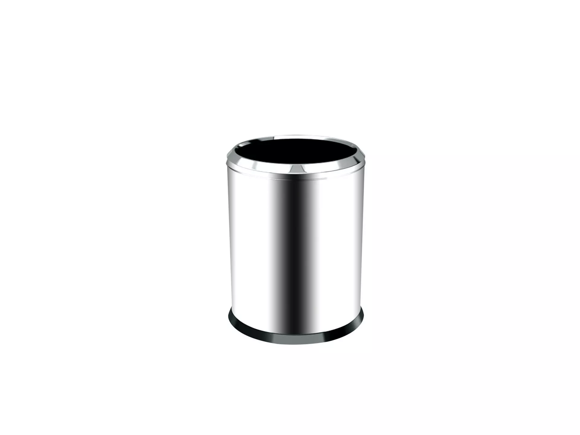 Chrome Ring Trash Can 5 Lt.