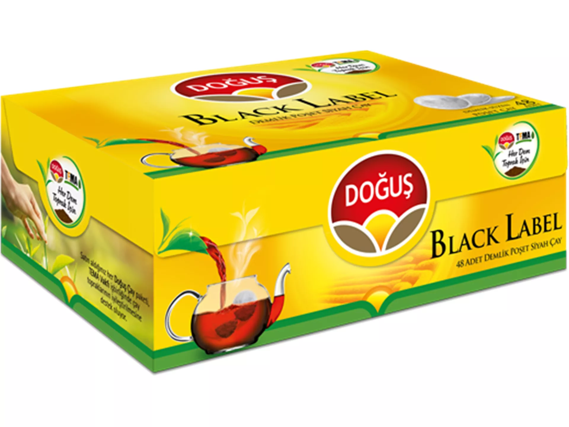 Doğuş Black Label Demlik Poşet Çay 48 Adet