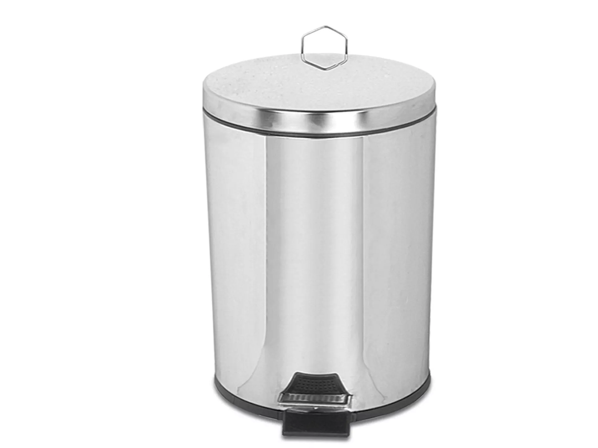 Chrome Pedal Trash Can 50 Lt