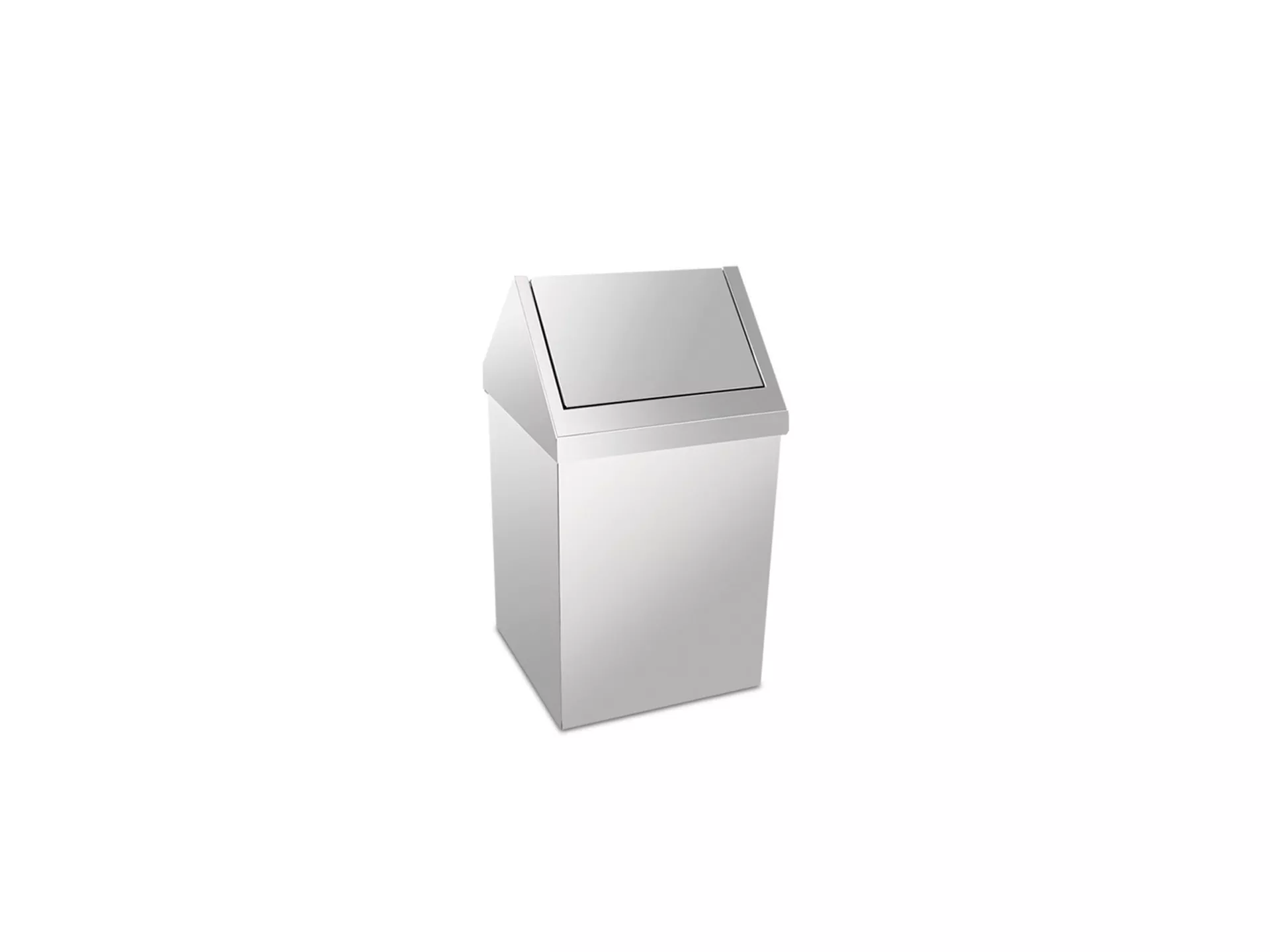 Trash Can with Chrome Roof Cover 25 Lt
