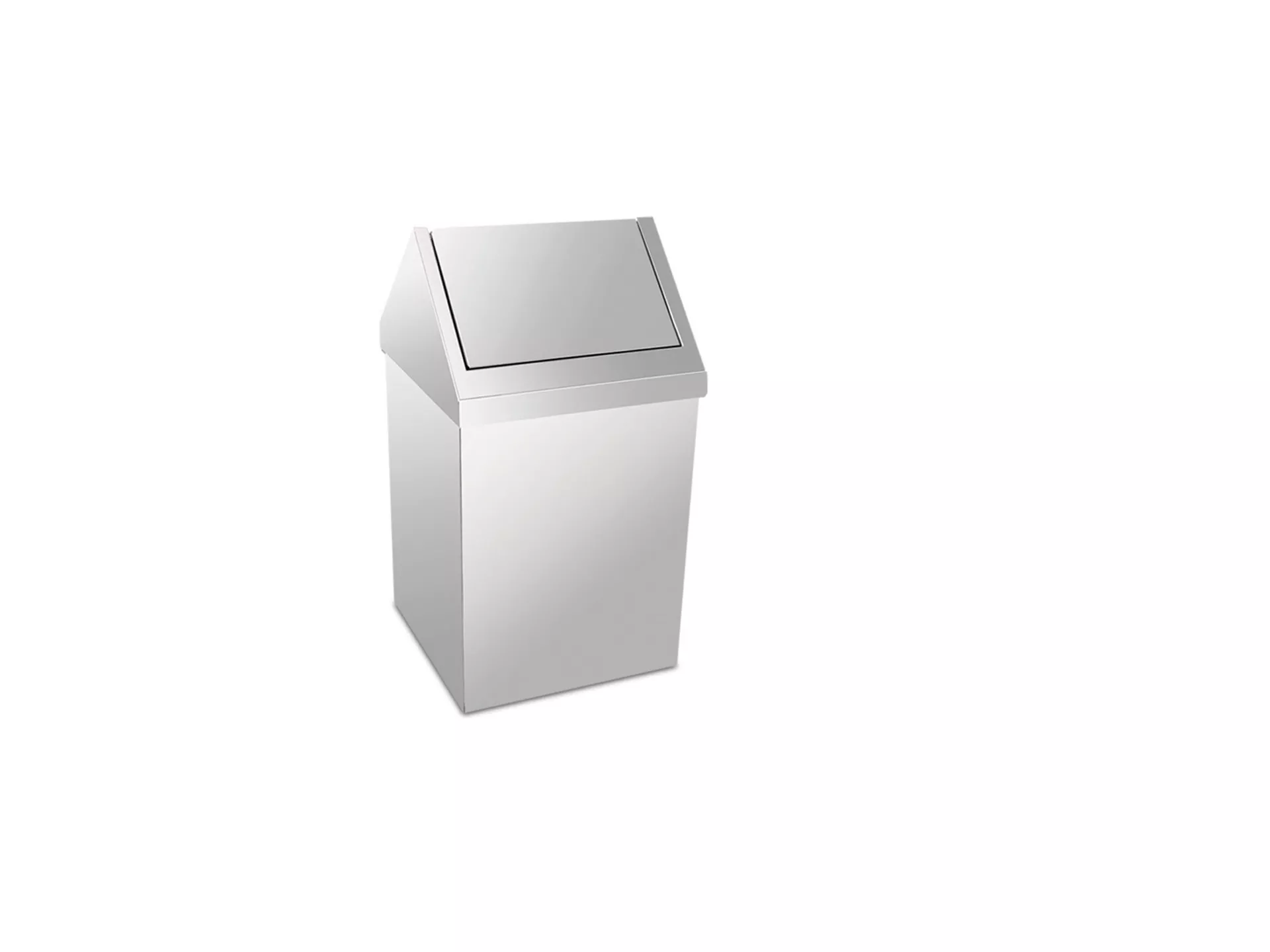 Trash Can with Chrome Roof Cover 36 Lt.