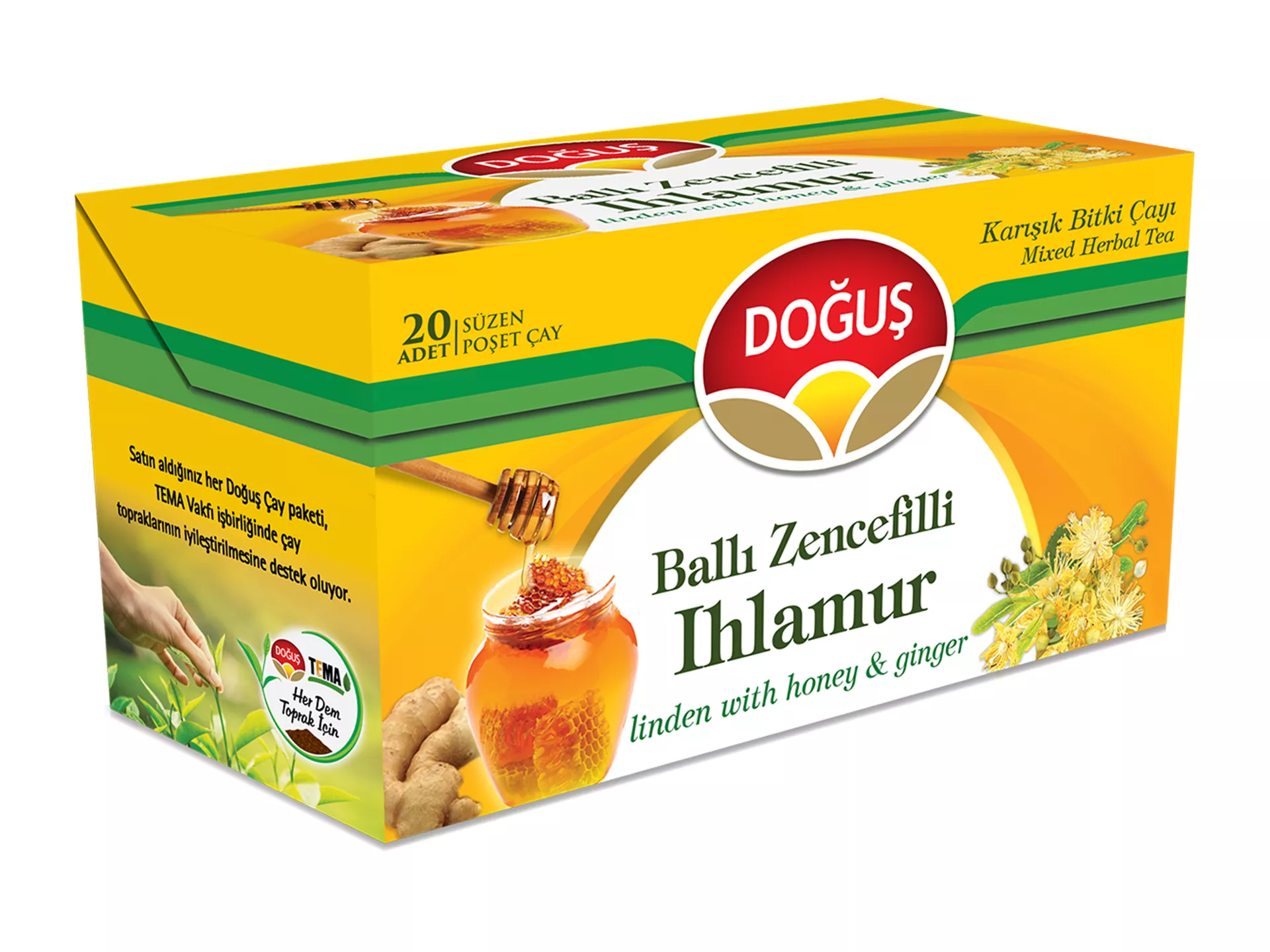 Чай из липы с медом и имбирем «Doğuş»