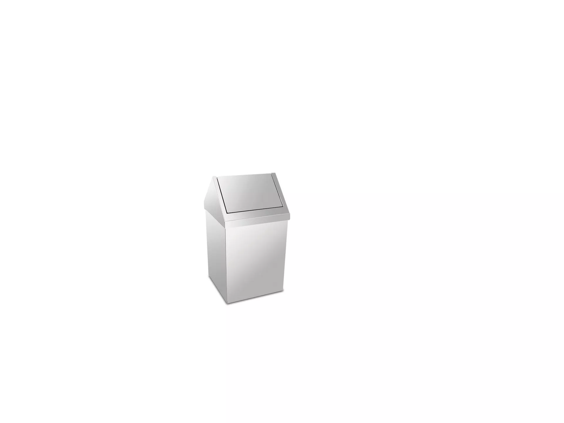 Trash Can with Chrome Roof Cover 6 Lt