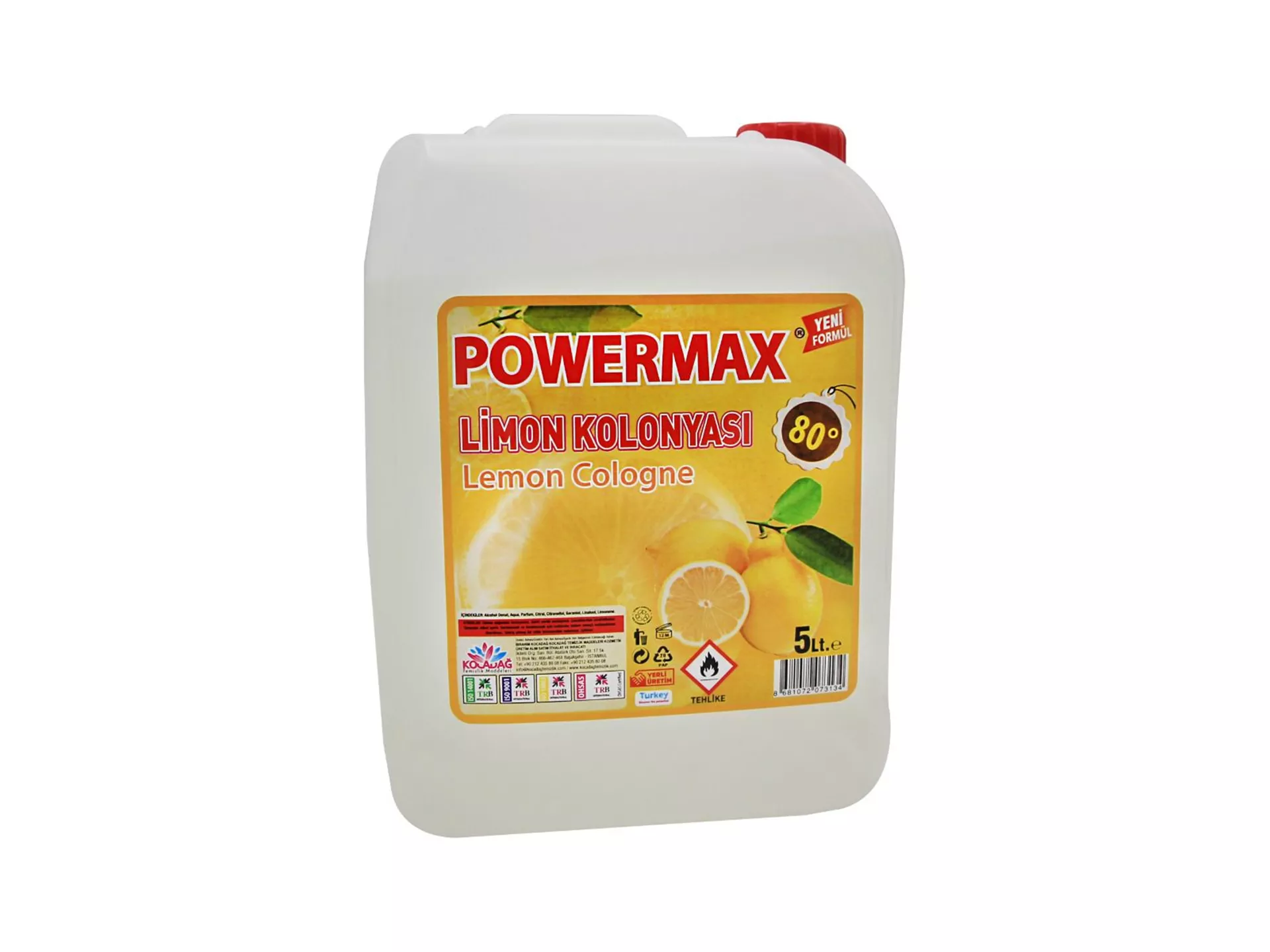 Aqua Lemon Cologne 80 cc 5 Liter