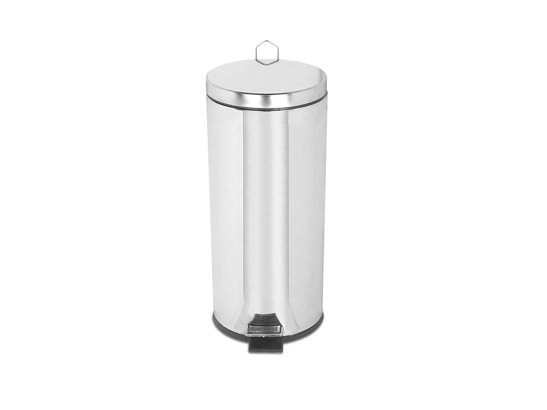 Chrome Pedal Trash Can 30 Lt