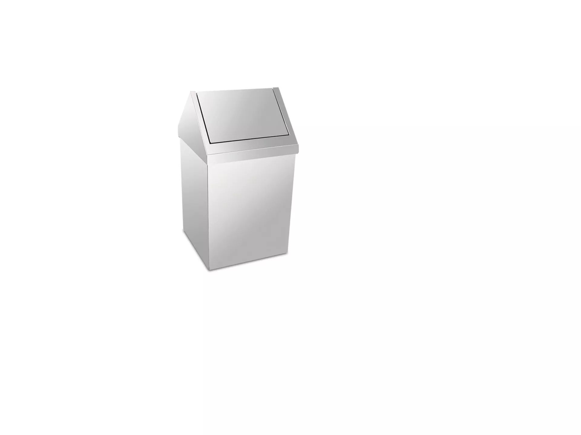 Trash Can with Chrome Roof Cover 11 Lt
