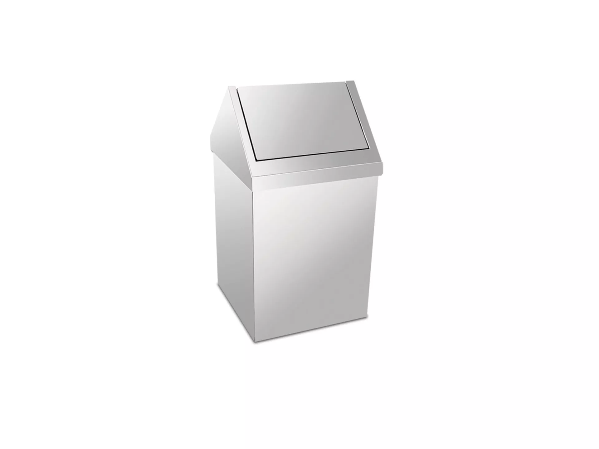 Trash Can with Chrome Roof Cover 45 Lt.