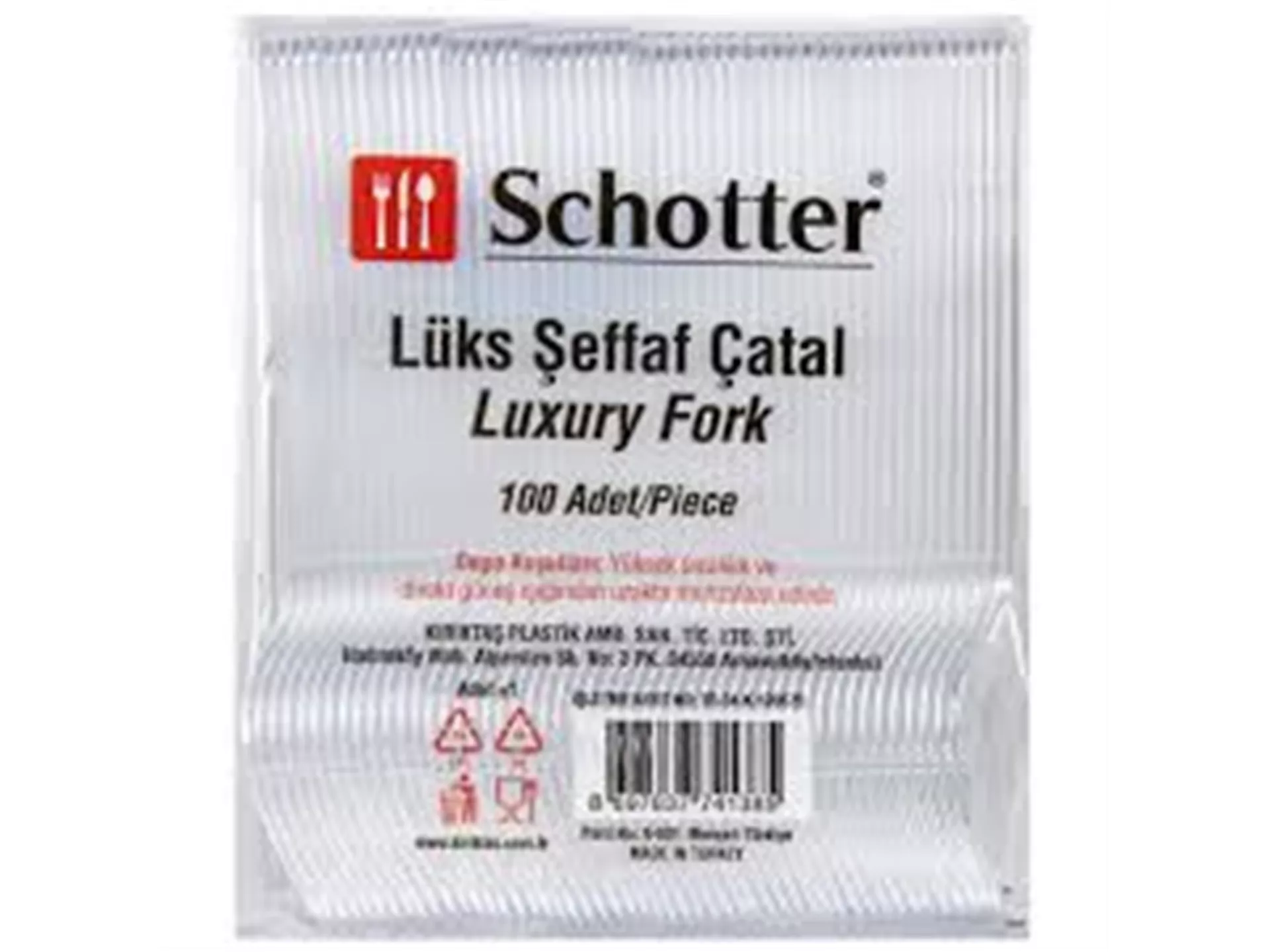 Plastik Çatal 100'lü