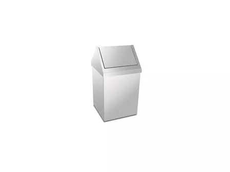 Trash Can with Chrome Roof Cover 16 Lt