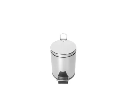 Chrome Pedal Trash Can 3 Lt