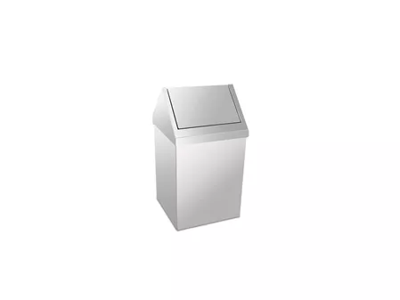 Trash Can with Chrome Roof Cover 25 Lt