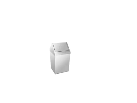 Trash Can with Chrome Roof Cover 6 Lt