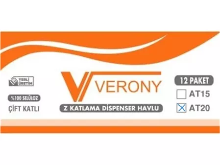 Verony Dispenser Z Towel 200 pcs