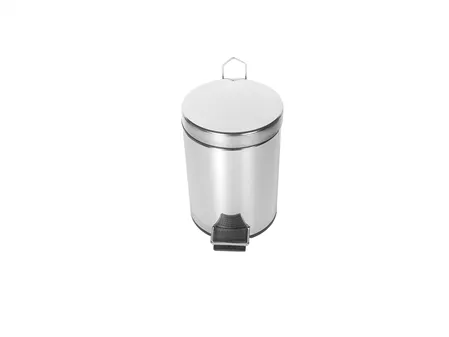 Chrome Pedal Trash Can 12 Lt