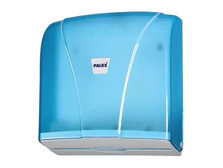 Z-Fold Paper Towel Dispenser Transparent Blue