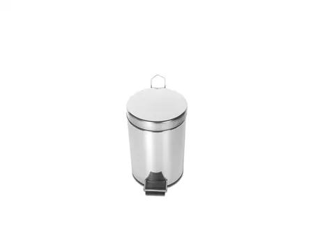 Chrome Pedal Trash Can 5 Lt