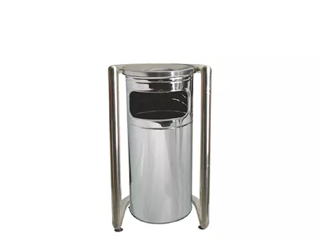 U Garden Type Dustbin Chrome