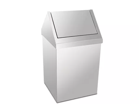 Trash Can with Chrome Roof Cover 80 Lt