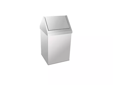 Trash Can with Chrome Roof Cover 45 Lt.