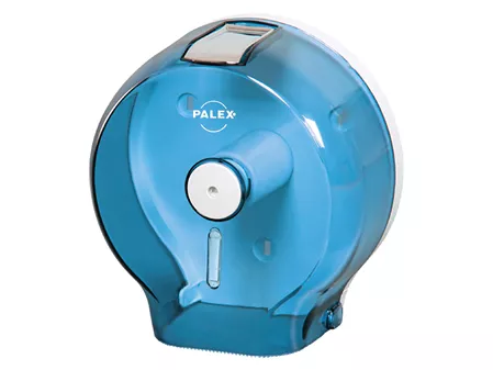 Jumbo Toilet Paper Dispenser Transparent Blue